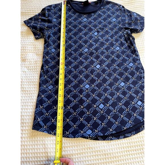 Scotch & Soda Womens Dark Blue Printed Short Sleeve Crew Neck Tee W/ Pocket Med - Picture 4 of 10